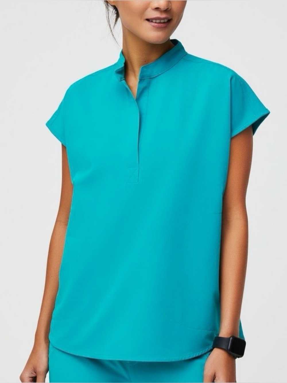 Figs Rafaela Oversized Scrub Top Teal